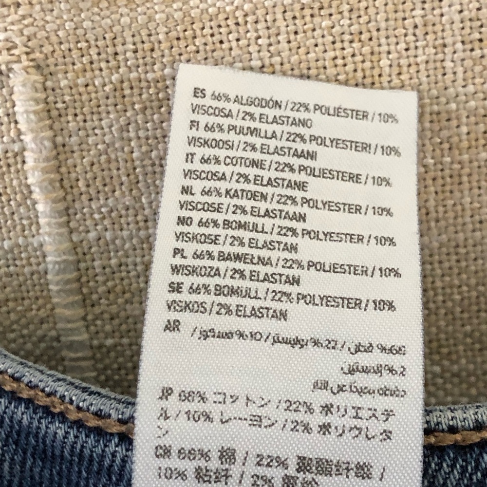 12 Long American Eagle Outfitters High-Rise Distressed Blue Mom Jeans - Picture 9 of 12